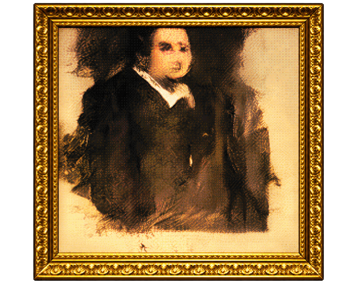 Edmond de Belamy in a golden frame